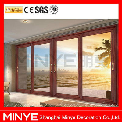Aluminum Frame Sliding Door System for Large Interior Glass Door Entryways Closet