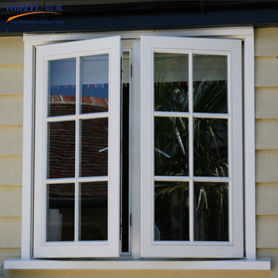 Iron Window Grill Design for Double Glazed Casement Window in Horizontal Pattern