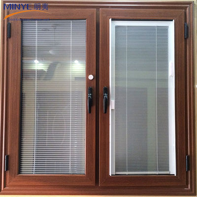 Iron Window Grill Design for Double Glazed Casement Window in Horizontal Pattern