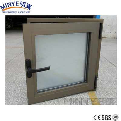 Iron Window Grill Design for Double Glazed Casement Window in Horizontal Pattern