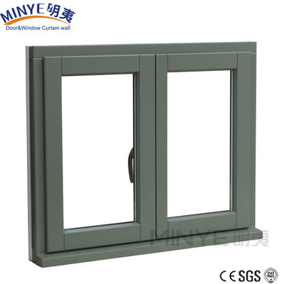 Iron Window Grill Design for Double Glazed Casement Window in Horizontal Pattern