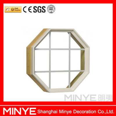 Special-shaped Swing Aluminum Windows with Customized Shape and Double Tempered Glass