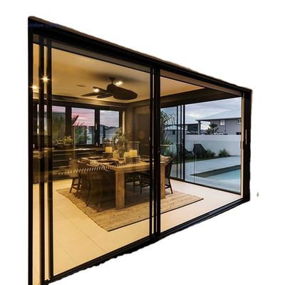 2.0mm Profile Thickness Modern Aluminum Glass Sliding Windows and Doors for Interior