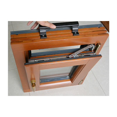 Vertical Opening Villa Aluminium Chain Winder Top Hung Window with and Timber Reveal