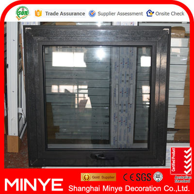 Aluminum Alloy Top Hung Window with FiberGlass Screen Netting and Double Tempered Glass
