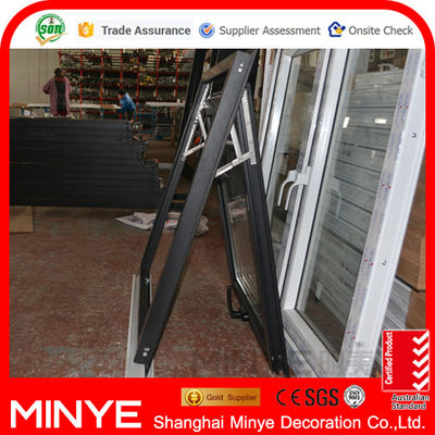 Aluminum Alloy Top Hung Window with FiberGlass Screen Netting and Double Tempered Glass