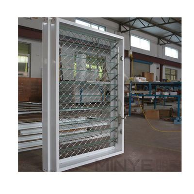 Aluminum Louver Window with Customizable Burglar Mesh and Horizontal Opening Pattern