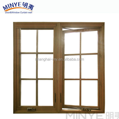 Horizontal Opening Pattern House Windows for Windproof Function in Durable Material