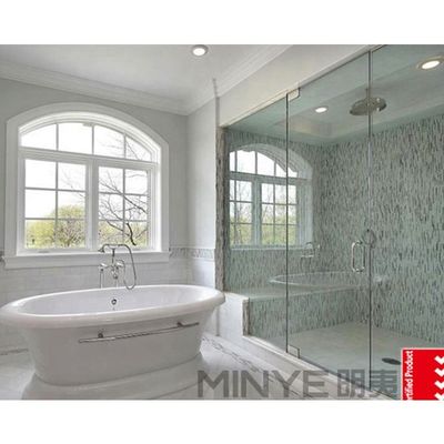 Aluminum Alloy Framed Arched Casement Window with Swing Open Style and Grill Design