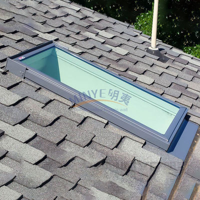 5mm 19A 5mm Glass Aluminium Skylight Frame with FiberGlass Screen Netting Material
