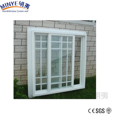 Customized Colors Open Style Wood Color Aluminum Window Grills Design for Sliding Style