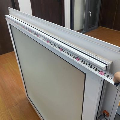Wood Color Aluminium Frame Glass Corner Window with Windproof Function and Glass Design