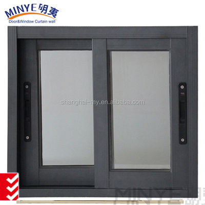 Durable Aluminum French Window with Sliding Opening and Smooth Powder Coated Finish