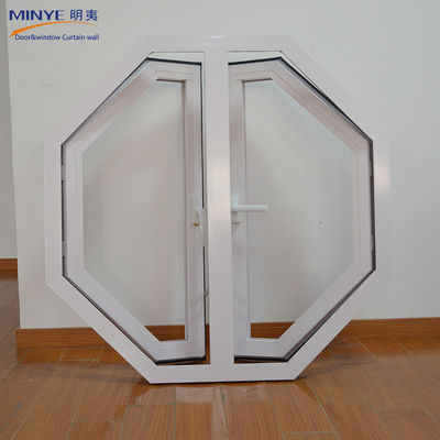 Aluminum Alloy Frame Octagon Shape Casement French Window for Sophisticated Living