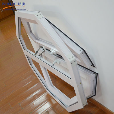 Aluminum Alloy Frame Octagon Shape Casement French Window for Sophisticated Living