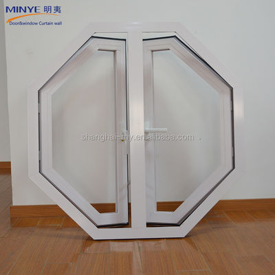 Customizable Hexagon Aluminum Glass Casement Window with Dow Corning Silicone
