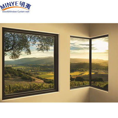 Seamless Aluminum Alloy Frame Reinforced Corner Windows for Modern and Sleek Design