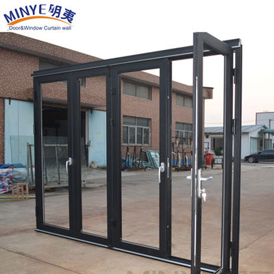 Sound Insulated Lowes Entry Modern Sliding Glass Interior Folding Door for Farmhouses