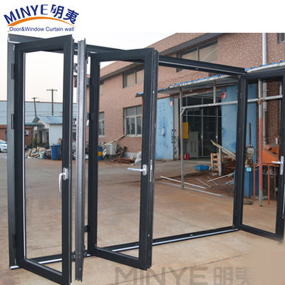 Sound Insulated Lowes Entry Modern Sliding Glass Interior Folding Door for Farmhouses