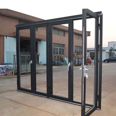 Customized Color Aluminum Folding Doors for Modern Entry Heat Insulation and Waterproof