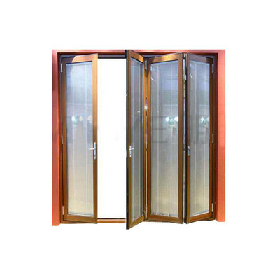 Sell Exterior Double Tempered Double Glazed Glass Folding Door for Partition Wall