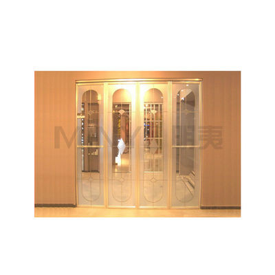 Sell Exterior Double Tempered Double Glazed Glass Folding Door for Partition Wall