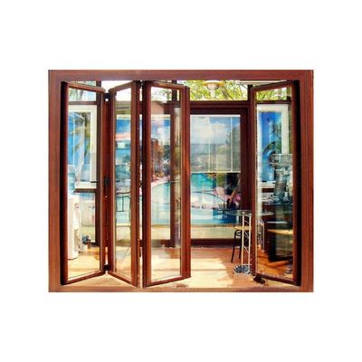 Germany Hardware 40mm Interior Aluminum Accordion Folding Louver Door with Hardware