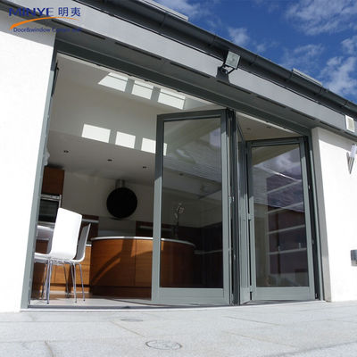 Double Tempered Double Glazed Door Glass PVC Folding Door for Interior Partition Wall