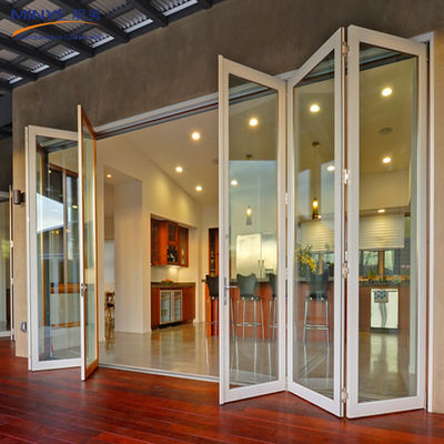 2.5mm Profile Thickness Chinese Top Aluminum Bi-Folding Door/Partition Wall Design