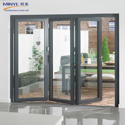 Sound Insulation Aluminum Folding Door with 4 Panel Aluminum Screen Door in Modern Design