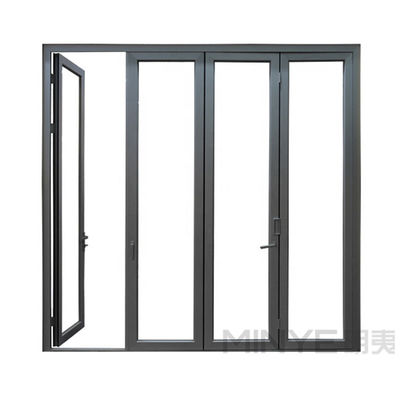 Sound Insulation Aluminum Folding Door with 4 Panel Aluminum Screen Door in Modern Design
