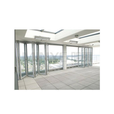 German Design Sound Insulation Coating Finished Aluminum Main Door with Folding Doors