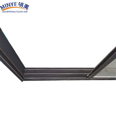 Aluminium Glass Sliding Door Finished in Modern Design Style for Security Patio Door
