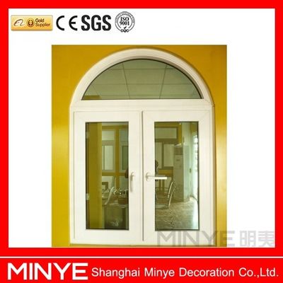 Brick Moulding Sound Insulation Half Round Double Glazed Windows with Aluminum Arched