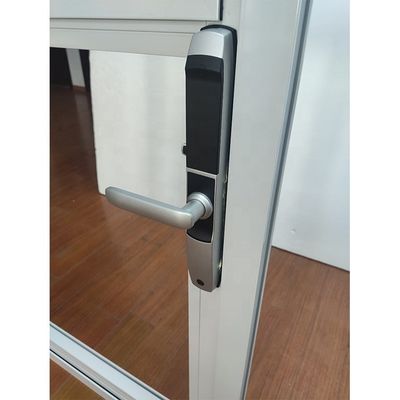 Modern Design Australian Standard Arched Aluminum Casement Glass Door With Password