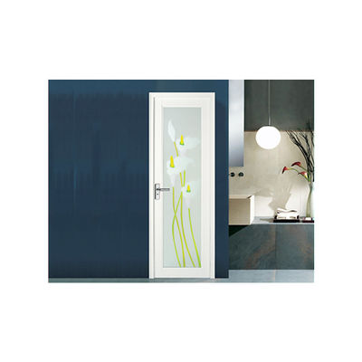 Aluminum Alloy Modern Bathroom Fiber Glass Casement Door with Modern Design Style