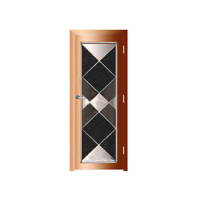Aluminum Alloy Modern Bathroom Fiber Glass Casement Door with Modern Design Style
