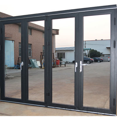 Germany Technoform Insulation Strip Finished Modern Ethiopia Exterior Aluminum Folding Glass Door