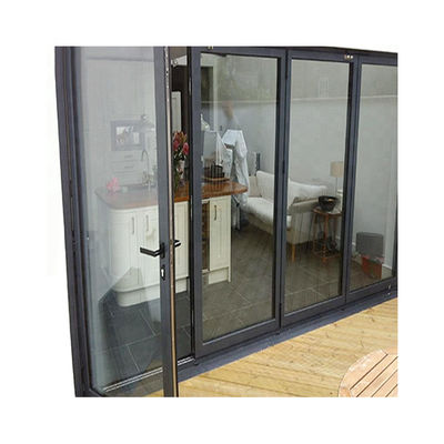 Germany Technoform Insulation Strip Finished Modern Ethiopia Exterior Aluminum Folding Glass Door