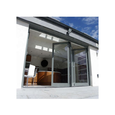 Germany Technoform Insulation Strip Finished Modern Ethiopia Exterior Aluminum Folding Glass Door