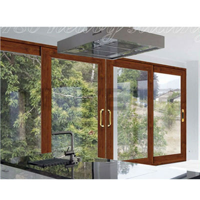 Waterproof Aluminum Sliding Glass Front Door for Shop's Door in Exterior French Mall