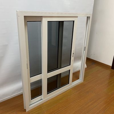 1.4mm Profile Thickness Double Glazed Double Tempered Glass Aluminum Alloy Sliding Window