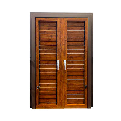 Hotel Design Solution Anodized or Powder Coated Profile Finish Swing Open Shutter