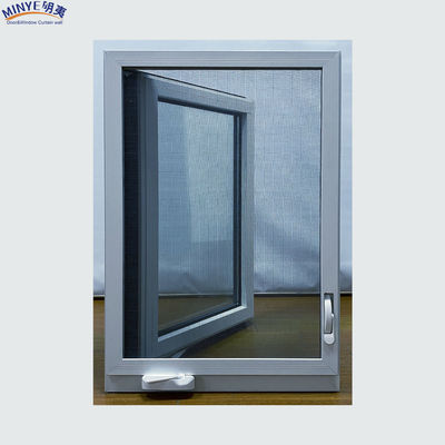 Black and White Modern Window Grill Design American Casement Window with 1.4mm Profile