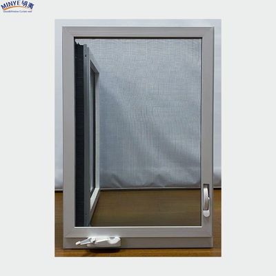 Black and White Modern Window Grill Design American Casement Window with 1.4mm Profile