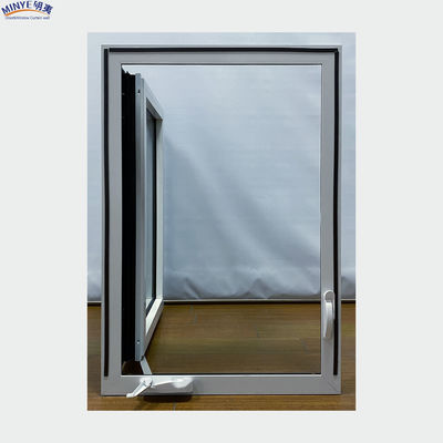 Black and White Modern Window Grill Design American Casement Window with 1.4mm Profile