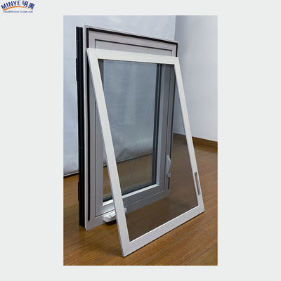 Black and White Modern Window Grill Design American Casement Window with 1.4mm Profile