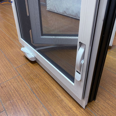 Black and White Modern Window Grill Design American Casement Window with 1.4mm Profile