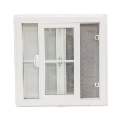 Simple and Sound Insulation PVC Plastic Sliding Windows with 2.5mm Profile Thickness
