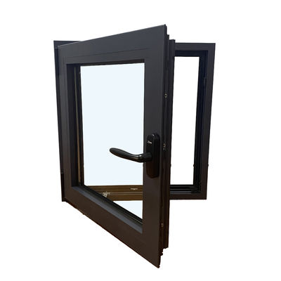 Villas Glass Window with Swing-Casement Style and Aluminum Alloy Frame Fiberglass Netting